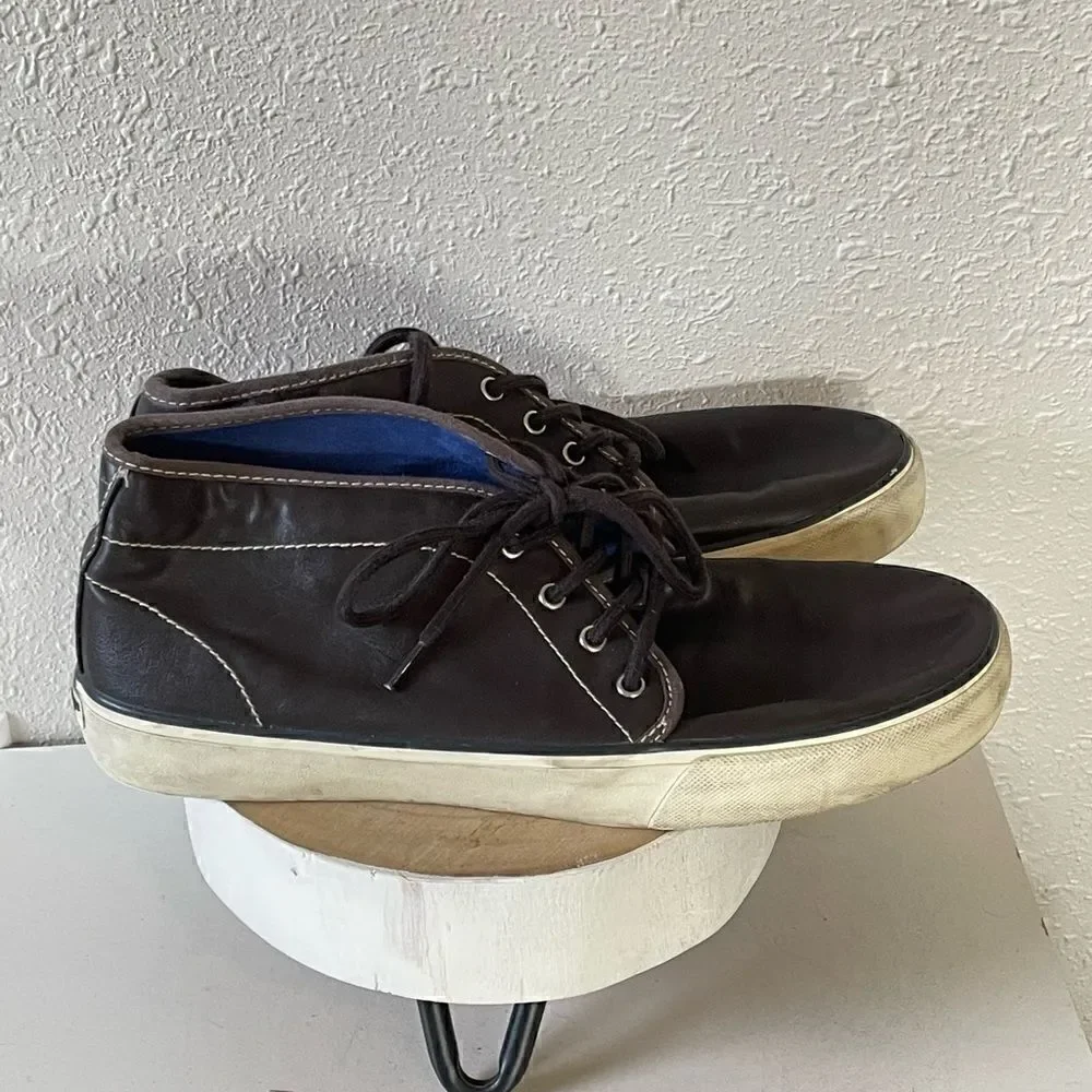 Pre-Owed American Eagle Mens Brown Mid Top Sneakers Ankle Chukka Shoes Size 11